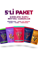 Çikolata Kaplı Meyve Şeritleri 5'li Paket