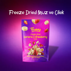 Freeze Dried Muz ve Çilek Mix