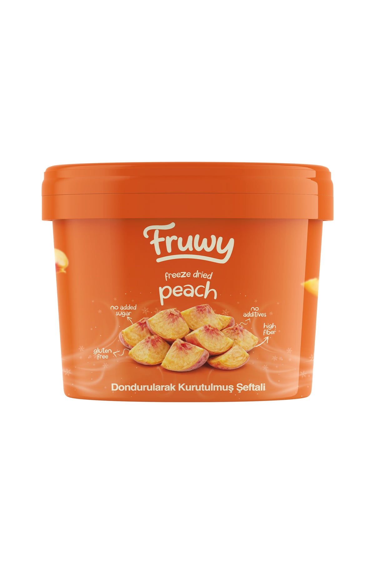 Freeze Dried Şeftali Kova (Dondurularak Kurutulmuş Şeftali)