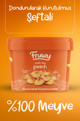 Freeze Dried Şeftali Kova (Dondurularak Kurutulmuş Şeftali)