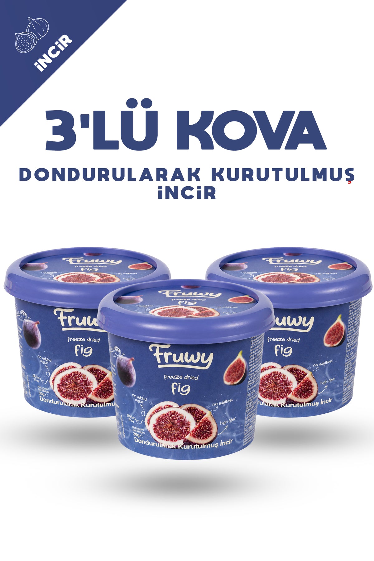 Freeze Dried İncir Kova 3'lü Paket