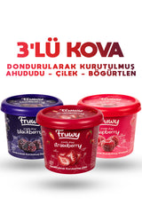 Freeze Dried (Çilek, Böğürtlen Ahududu) Kova 3'lü Paket
