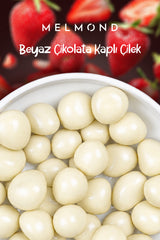 Beyaz Çikolatalı Freeze Dried Çilek Draje