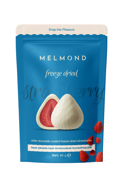 Beyaz Çikolatalı Freeze Dried Çilek Draje