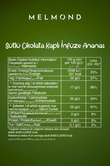 Sütlü Çikolata Kaplı İnfüze Edilmiş Ananas Draje