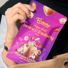 Freeze Dried Muz ve Çilek Mix